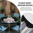 thumbnail image 2 of Black White Halloween Round Tablecloth for 55-60 Inch Tables, Fitted Table Cover with Elastic Edge, Ghost Modern Art Waterproof Outdoor Table Cloth Protector for Patio Garden Dinner Picnic, 2 of 9