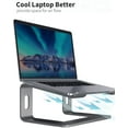 thumbnail image 4 of GFDYREE Soundance Aluminum Laptop Stand for Desk Compatible with Mac MacBook Pro Air Apple Notebook, Portable Holder Ergonomic Elevator Metal Riser for 10 to 15.6 inch PC Desktop Computer, L, 4 of 7