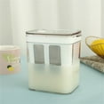 thumbnail image 4 of CIVG Greek Yogurt Strainer 1100ML Fine Mesh Yogurt Filter with Clear Lid Compact Cheese Yogurt Whey Separator Food Grade Yogurt Parfait Strainer for Making Thick Greek Yogurt Coffee Juice-clear-, 4 of 10