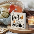 thumbnail image 4 of Zomyto 7"x7" Rustic Autumn Fall is Proof That Change is Beautiful Wood Box Sign, Farmhouse Fall Artwork Decor, Fall Thanksgiving, 4 of 5