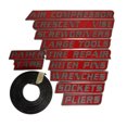 thumbnail image 1 of 3D Printed Reusable Toolbox Labels Pack Organize Your Steel Tool Storage System, 1 of 4