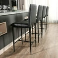 Counter Height Stools Modern Leather Bar Stools Barstools for Kitchen