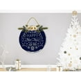 thumbnail image 3 of Eveokoki Happy New Year Door Sign Home Decor Round Wood Wreaths Wall Hanging Sign Farmhouse Porch Sign Front Door Decoration for Housewarming Gift All Seasons Holiday,11In, 3 of 5