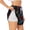 White, variant on Picia Futuristic Cat Warrior Pattern Women's 2 in 1 Athletic Running Shorts High Waisted Workout Casual Gym Sweat Shorts with Comfy Liner Zipper Pockets-X-Large
