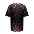 thumbnail image 4 of TSADFHJI Chandails pour Femmes en Coton Mode Décontractée pour Femmes Dégradé à Paillettes Imprimé Col Rond T-Shirt Ample, 4 of 5