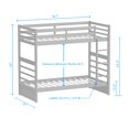 thumbnail image 6 of Glenwillow Home Plana Wood Twin/Twin Bunk Bed - Espresso, 6 of 6