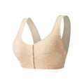 thumbnail image 2 of Daznico Comfortable Wireless Bra for Mature Women Front Closure Vest Style Plus Size Soft Cup Everyday Wear Without Underwire No Spillage, 2 of 9