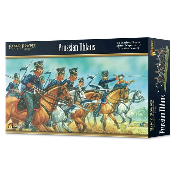 Warlord Games, Uhlans de Prusse, Miniatures de Jeu de Guerre en Poudre Noire