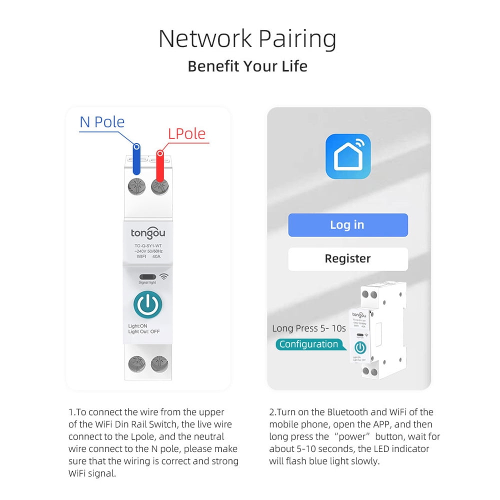 Circuit Breaker,Circuit Remotes Countdown Loop Modes Loop Modes Compatible Switch App Remotes Equipment Countdown Loop Wifi Iuppa Din Rail Switch Circuit Eryue Wifi Remotes Din Rail