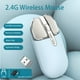 thumbnail image 2 of Ratón inalámbrico recargable JieRuiDeng 2.4G 2400DPI (azul), 2 of 9