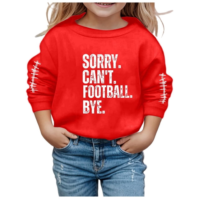 PMVFHDE Chandail en Molleton Col Rond Automne Garçon Fille Unisexe Manches Longues Chandail en Molleton Doux Graphique Enfants Mignon Pull Col Rond Haut Vêtements Rouge,150