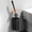 Black, variant on Kiplyki Flash Toilet Brush With Holder Silicone Bristles Bathroom Cleaning Bowl Brush Kit Modern and Compact Toilet Cleaner Brush Long Handle Bristles for Bathroom
