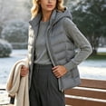 thumbnail image 4 of Women's Cropped Puffer Vest winter Lightweight Quilted Jacket Vest Sleeveless Stand Collar Zipper Coats with Pockets, 4 of 7