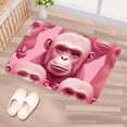 thumbnail image 5 of Monkey Polyester Door Rugs - Non-Slip Floor Rugs - Machine Washable Area Rugs, 5 of 6