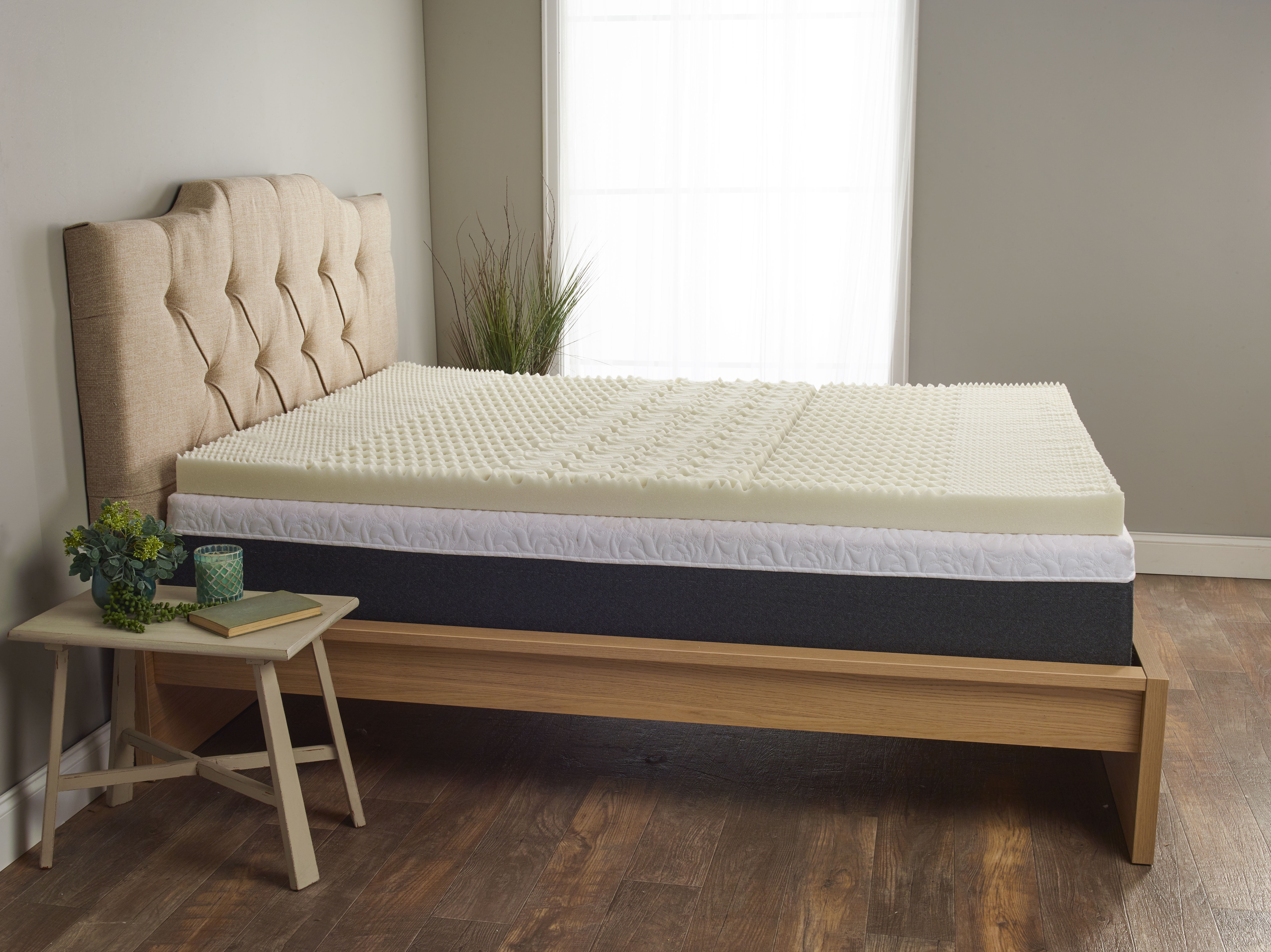 Isotonic+ Memory Foam Mattress Topper, 5 Zone, King, 3 inch, Isotonic