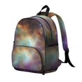 thumbnail image 2 of Colorful Starry Sky and Universe Backpack for School, Cute School Bag with Adjustable Shoulder Straps and Padded Back, 13.8"x11.4"x6", 2 of 5