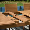 thumbnail image 2 of Urban Elements Riverfront 100% FSC Light Teak Finish Wood Extendable Rectangular Table, 2 of 9