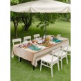 thumbnail image 4 of Outdoor Tablecloth with Umbrella Hole for Patio/Picnic/Party/Camping, Spring Floral Waterproof Table Cloth Rectangle Table Cover Washable, Watercolor Flowers Vases Botanical Vintage Brown (60"x 120"), 4 of 9