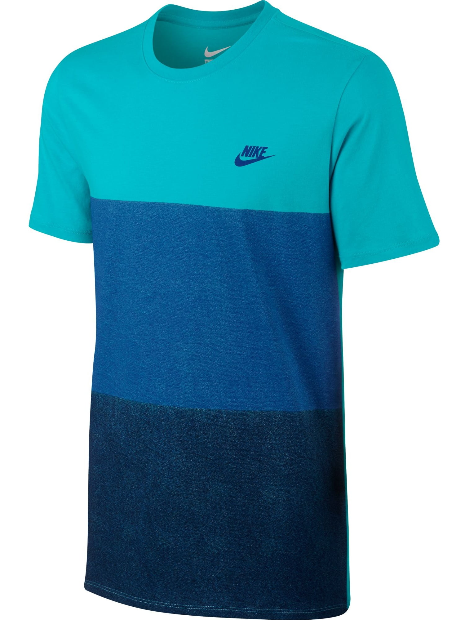 Nike - Nike Tonal Colorblock Men's T-Shirt Athletic Light Blue/Royal ...