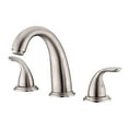 thumbnail image 1 of sumerain Two Handle Roman Tub Faucet Brushed Nickel with Valve, High Flow, 1 of 4