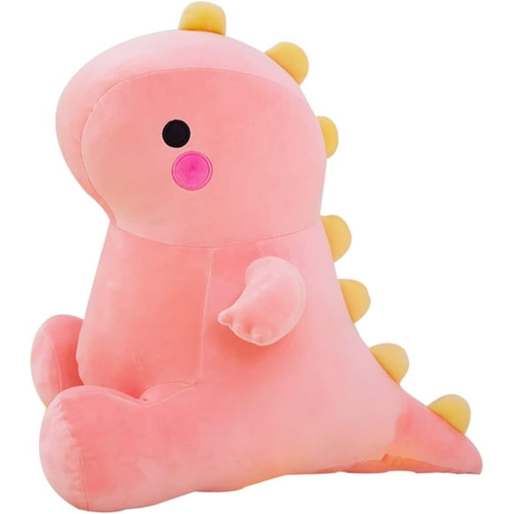 WJCA Cute Fat Dinosaur Plush Toy - 8 Inch Soft Stuffed Animal Doll, pink Plush Dinosaur Gift for Toddlers Boys Girls Birthday