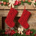 thumbnail image 6 of Lsque Ladybug Dotted Pattern 18 Inch Christmas Stockings, Festive Holiday Stocking for Christmas Decorations Holiday Decor, 6 of 7