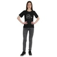 thumbnail image 5 of Inkmeso Scoop Neck Top "Tea Shirt" Letter Printed Tea Lover Tshirt For Women Jersey Tee, 5 of 7