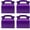 Dark Purple (Pack of 30), variant on Party Favor Treat Boxes, Goodie Boxes, Gable Paper Gift Boxes with Handles. Perfect for Birthday, Baby Shower and Any Fun Party Decoration Supplies.Different colors to choose from