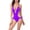 Purple, variant on Vedolay Womens Plus Size Swimsuit Women's Crisscross One Piece Swimsuit Training Swimwear Vintage Bathing Suit,Purple A
