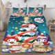thumbnail image 3 of Juego de edredón navideño Kuromi para niños, niñas, niños y adultos, juego de cama geométrico 3D, 1 funda de edredón + 2 fundas de almohada, 3 of 6