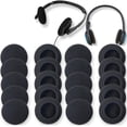 thumbnail image 3 of 20-Pack Universal 55MM Round Sponge Ear Pad Replacements with Double Cotton Layer - Comfortable & Durable Headphone Cushions for Standard Office Headsets Including Plantronics Models - Refresh &, 3 of 6