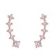 thumbnail image 3 of 1 par de pendientes con pendientes trepadores de plata de ley chapada en oro de 14 quilates Adepaton 221867-2, 3 of 9