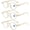 3 Pairs of Beige, variant on 3 Pairs of Classic Round Reading Glasses 2.50 Blue Light Blocking Floral Readers +2.50 Plastic