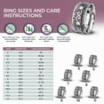 thumbnail image 5 of Anxiety Ring for Women 925 Sterling Silver Spinning Spinner Rings for Men Oxidized Flower Floral Concave Boho Jewelry Band Meditation Stress Relief Size 10 for Women Christmas Gifts, 5 of 9