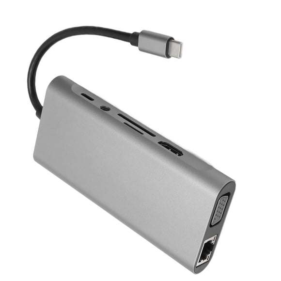 Base de expansión de concentrador tipo C, adaptador multipuerto USB C Hub 11, base USBC de primera línea