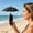 Black, variant on Secfreeship Clip On Anti-Glare Phone Umbrella, Adjustable Angle UV Blocking Parasol, Waterproof Polyester Cellphone Shade for Outdoor Selfie Live Use, 10.6"x8.6"