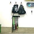 thumbnail image 4 of StoreYourBoard Baseball Bat Storage Rack, 14 Bat Caddy, Hanging Organizer, Wall or Fence Mount, Equipment Holder, Solid Steel, Gloves Helmets Cleats, 4 of 6