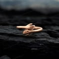 thumbnail image 3 of CHIRAGEMSJEWEL Yellow Gold Plated Hug Ring, Women Fine Jewelry, Adjusted Rings Fashionable Gift for Girlfriend, 3 of 8