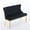 Black, variant on HUTWIFE Velvet Upholstered Dining Bench 45.6" with Tufted Back and Nailhead Trim, suitable for Dining Room, Entryway, Kitchen, Beige/Gold
