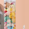 thumbnail image 4 of Stuffed Animal Storage Organizer, Transparent Plush Toy Storage Bucket PET Dustproof Clear Display Easy to Load Cylindrical Doll Case Storage Box with Lid for Kids Room, 4 of 5