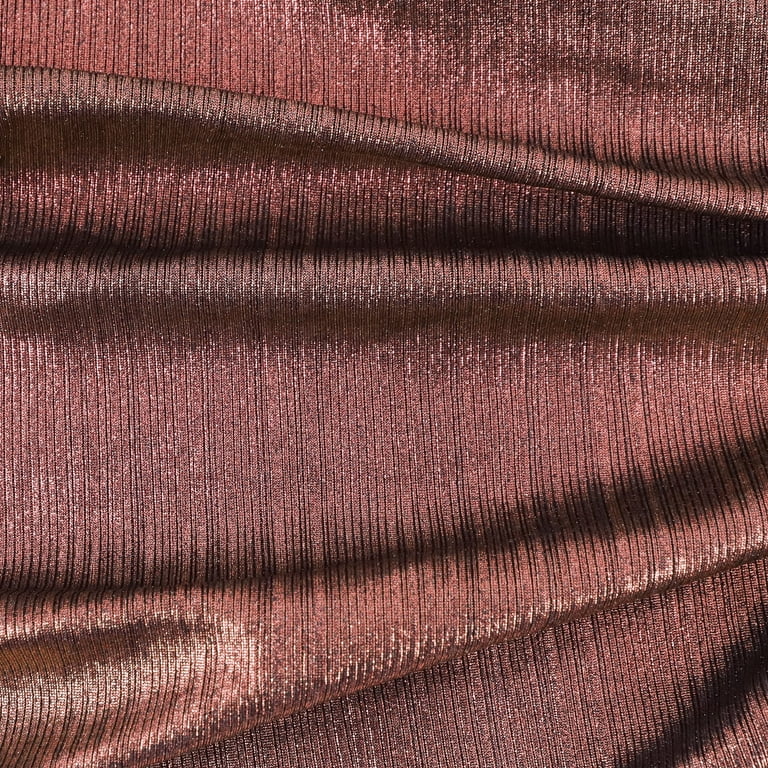Romex Textiles Polyester Spandex Knit Fabric with Laminated Shine (3 Yards)  - Rose Quartz 