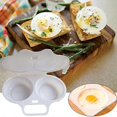 thumbnail image 3 of Poach 2 Eggs Kitchen Microwave Egg Poacher Accessory BPA Free, 3 of 5