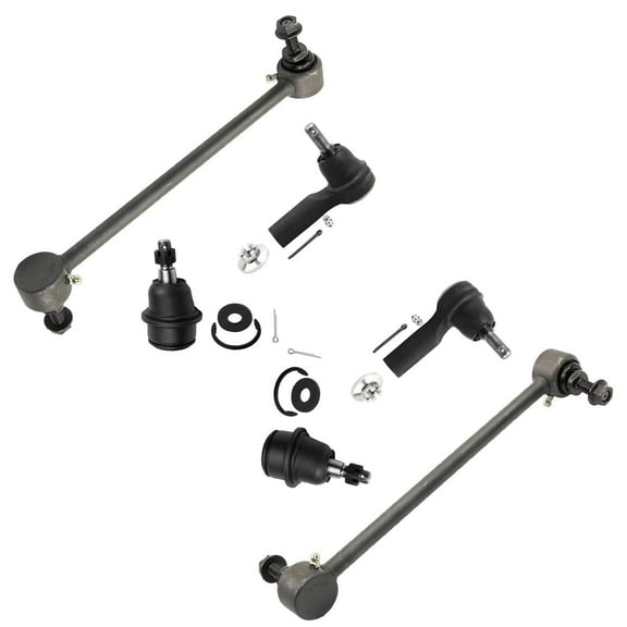 Detroit Axle - AWD Front 6pc Suspension Kit for 14-18 Jeep Cherokee, 2 Sway Bar Links 2 Outer Tie Rod Ends 2 Lower Ball Joints 2014 2015 2016 2017 2018 Replacement