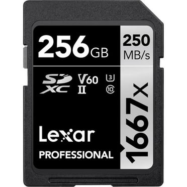 Lexar  256GB Professional 1667x UHS-II SDXC Memory Card - Class 10, U3