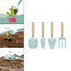 thumbnail image 1 of Juego de jardinería Yotijar herramientas de flores para trasplante Mango de madera azul, 1 of 10