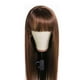 thumbnail image 1 of LUVCLS Peluca negra larga y recta de 70 cm con flequillo, pelucas de pelo sintético♯, 1 of 7