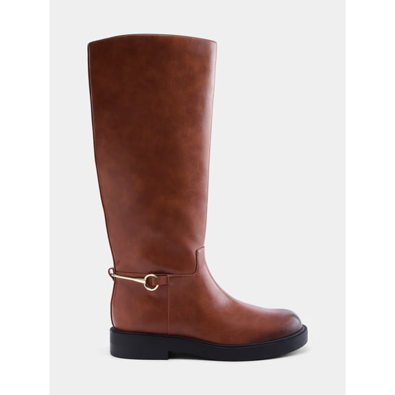 Scenario Women's Tall Faux Leather Riding Boots