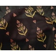 thumbnail image 4 of oneOone Silk Tabby Fabric Leaves & Paisley Block Print Fabric By Yard 42 Inch Wide, 4 of 4
