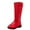 Z4-Red, variant on Girls Knee High Boots Fashion Thick Sole Comfortable Soft Sole Riding Boots Winter Tall Boots Little Kid/Big Kid Red for Size 13.5