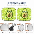 thumbnail image 6 of Sikiie Avocado with Glasses Print Foldable Car Windshield Sun Visor, Car Window Sunshade Suitable for Sedan, SUV and Truck Car Accessories-Large, 6 of 6